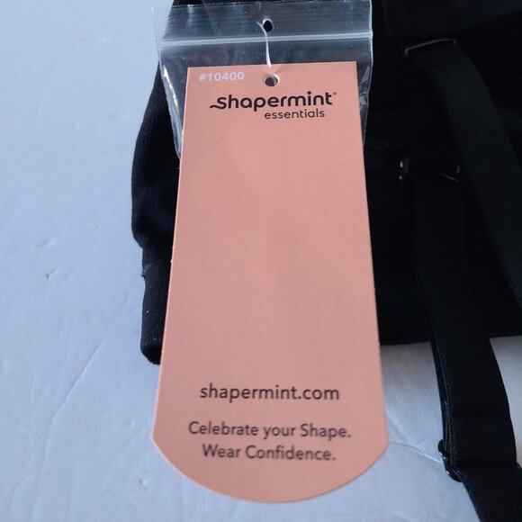 SHAPERMINT ESSENTIALS CONVERTIBLE STRAPLESS BANDEAU BRA - BLACK- SIZE XL/TG - Picture 7 of 13